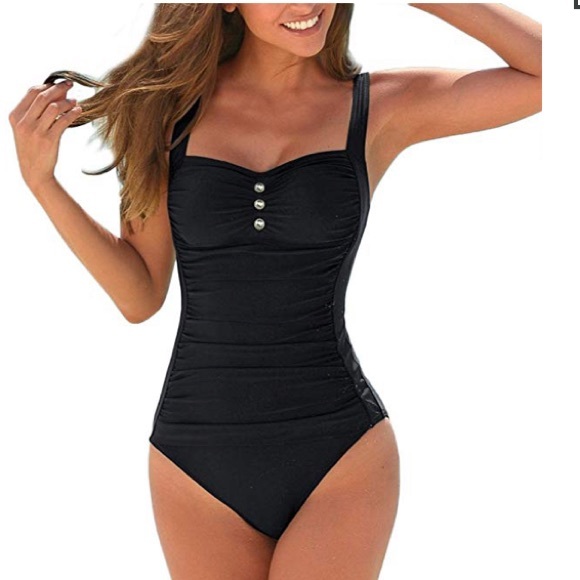 Beautiful woman tummy control swimsuit - Picture 4 of 8